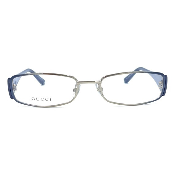 Gucci NEW GG2825 LBY Gold Black Rectangular Eyeglasses Frames Italy 53-18 140 - Picture 6 of 12